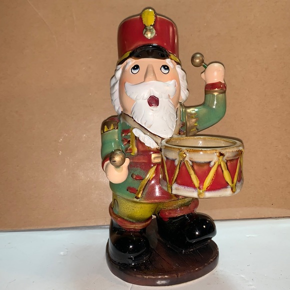 Yankee Candle Christmas Nutcracker Drummer Ceramic Tealight Holder - Picture 1 of 7